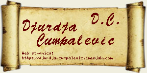Đurđa Cumpalević vizit kartica
